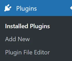 WordPress-Admin-Bereich: Plugins