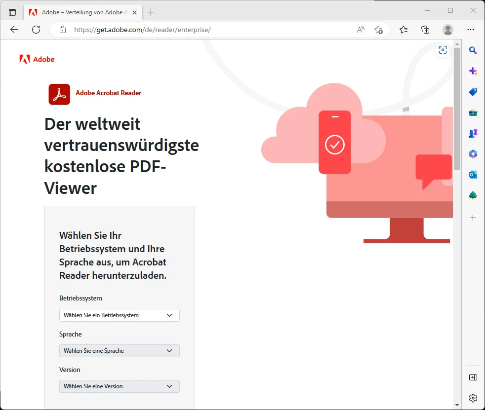 Adobe Acrobat Reader: Download der Offline-Installer-Version