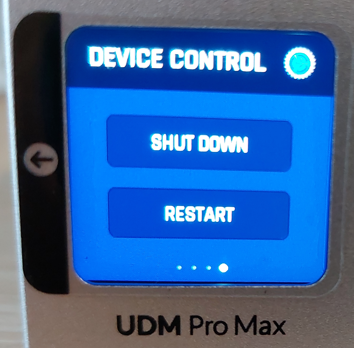 UDM Pro Max Display